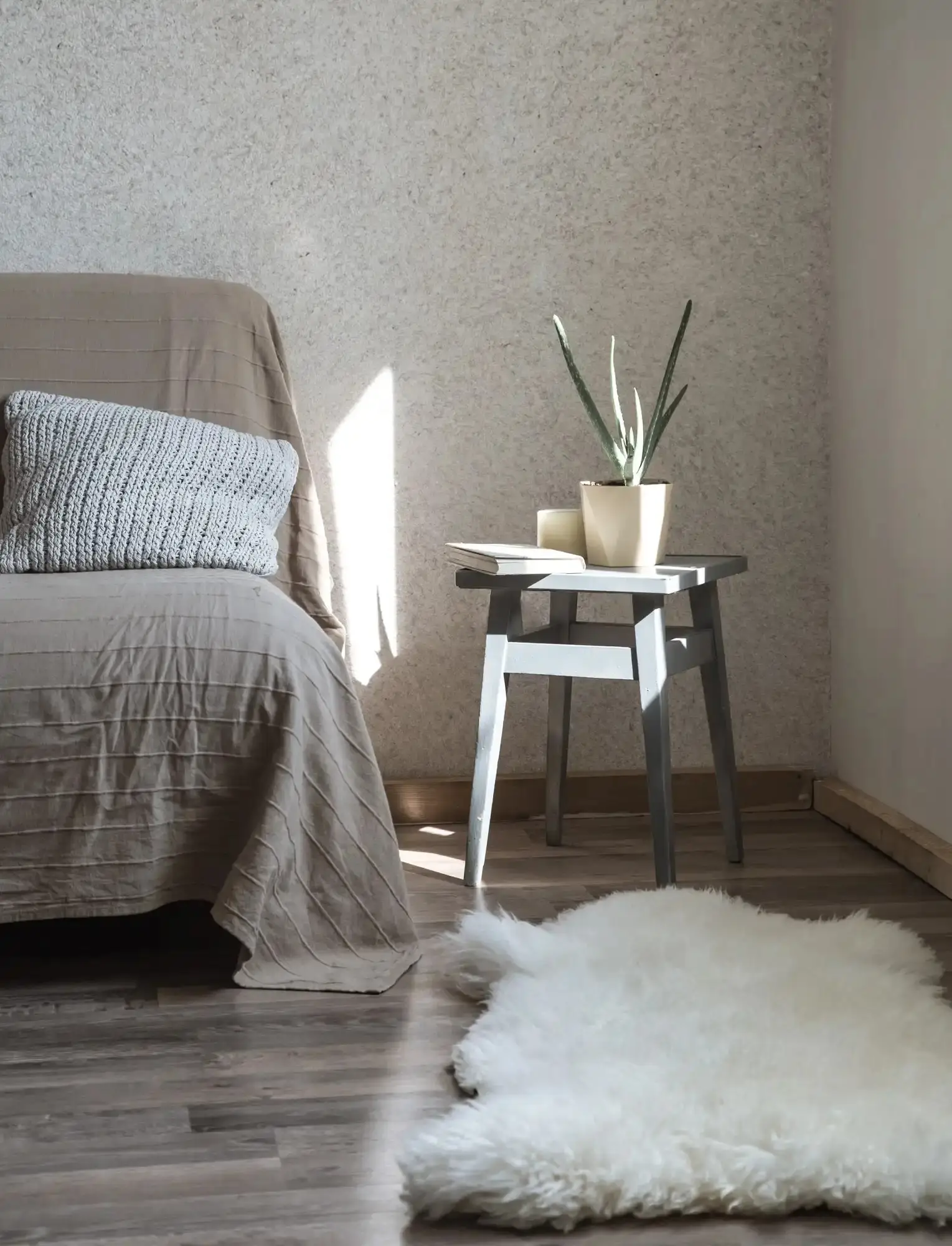Thảm lông decor trong nhà