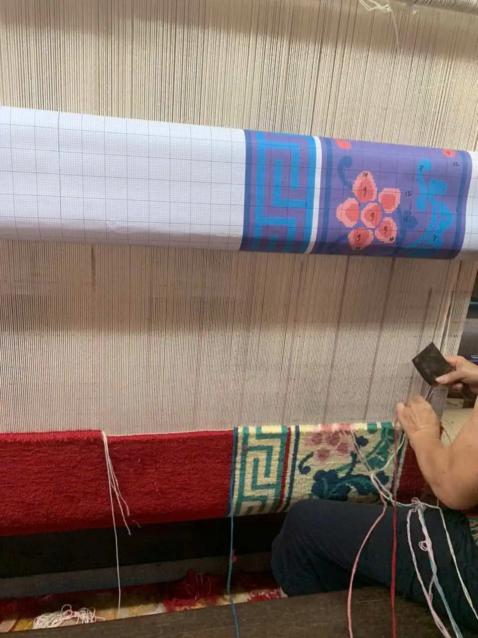 Mẫu thảm handknotted dệt thủ công